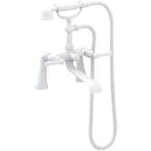 Astor Deck Mounted Tub Filler with 2 Lever Handles - Includes Hand Shower