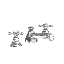 Astor Double Handle Widespread Lavatory Faucet with Metal Cross Handles - Includes Pop-Up Assembly