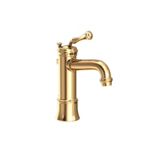 Single Handle Single Hole Bathroom Faucet with Metal Lever Handle from the Astor Collection