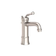 Single Handle Single Hole Bathroom Faucet with Metal Lever Handle from the Astor Collection