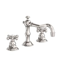 Chesterfield Double Handle Widespread Lavatory Faucet with Metal Cross Handles