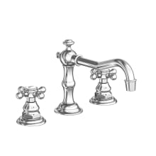 Chesterfield Double Handle Widespread Lavatory Faucet with Metal Cross Handles