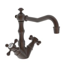 Chesterfield Double Handle WaterSense Certified Bar Faucet with Metal Cross Handles
