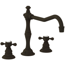 Chesterfield Double Handle Widespread Kitchen Faucet with Metal Cross Handles