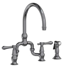 Chesterfield 1.8 GPM Double Handle Bridge Kitchen Faucet - Includes Side Spray
