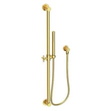 1.8 GPM Single Function Hand Shower Package - Includes Slide Bar, Hose, and Water Supply