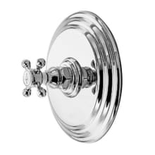Alveston Collection Single Handle Round Pressure Balanced Shower Trim Plate Only with Metal Cross Handle
