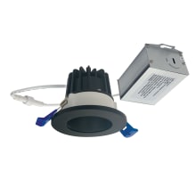 M2 LED Canless Recessed Fixture with 3" Open Trims - IC Rated