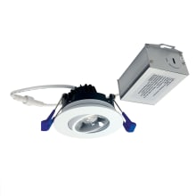 M2 LED Canless Recessed Fixture 2" Adjustable Trim - IC Rated and Airtight - 4000K - 600 Lumens