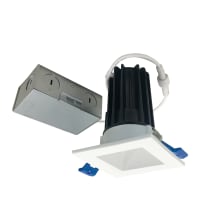 M2 LED Canless Recessed Fixture 2" Square Trim - IC Rated and Airtight - 2700K - 850 Lumens