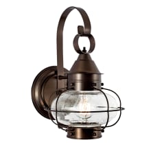Onion Single Light 13-3/4" Tall Outdoor Wall Sconce
