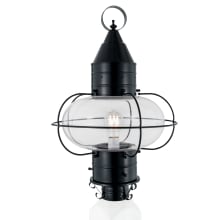 Classic Onion Single Light 23" Tall Outdoor Post Light with Glass Shade