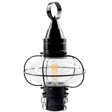 Classic Onion Single Light 18" Tall Outdoor Post Light with Glass Shade