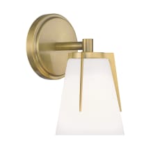 Allure 9" Tall Bathroom Sconce with Matte Opal Glass Shade