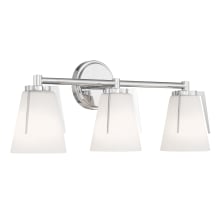 Allure 3 Light 23" Wide Vanity Light with Matte Opal Glass Shades