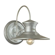 Budapest Single Light 13" Tall Outdoor Wall Sconce with Copper Glass Shade