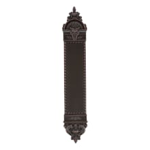 New Orleans Restoration Victorian 16" x 3" Solid Brass Surface Mount Door Push Plate with 9.68" Center to Center