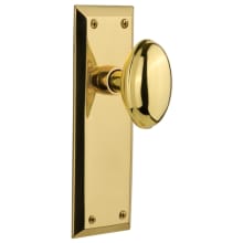 Homestead Solid Brass Single Dummy Door Knob with New York Rose
