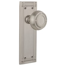 Mission Solid Brass Privacy Door Knob Set with 2-3/4" Backset