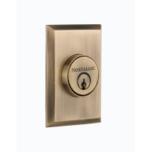 New York Solid Brass Double Cylinder Deadbolt with 2-3/4" Backset