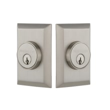 New York Solid Brass Double Cylinder Deadbolt with 2-3/4" Backset