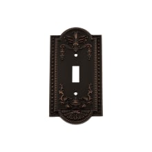 Meadows Vintage 1 Gang Single Toggle Light Switch Wall Cover Plate