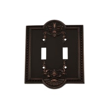 Meadows Victorian 2 Gang Double Toggle Light Switch Wall Plate Cover