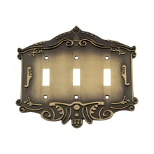 Victorian Triple Switch Wall Plate