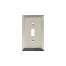 Deco Vintage 1 Gang Single Toggle Light Switch Wall Cover Plate