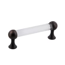 Crystal 3-3/4 Inch Center to Center Handle Cabinet Pull