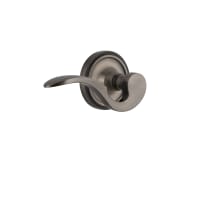 Manor Right Handed Non-Turning One-Sided Door Lever with Classic Rose