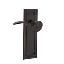 Manor Privacy Door Lever Set with Mission Rose for 2-3/8" Backset Doors