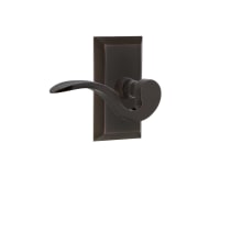 Manor Non-Turning One-Sided Door Lever with Studio Rose