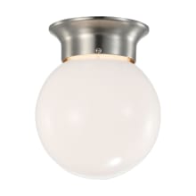 Basic 6" Wide LED Flush Mount Globe Ceiling Fixture