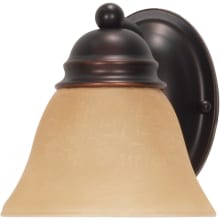Empire Single Light 6-1/4" Wide Bathroom Sconce with Colored Glass Shade