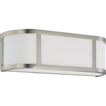 Odeon 2 Light 5" Tall Wall Sconce with Frosted Glass Shade