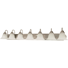 Ballerina 7 Light 48" Wide Bathroom Vanity Light with Frosted Glass Shades