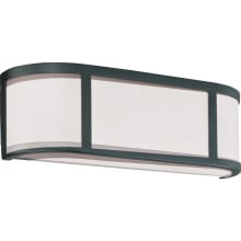 Odeon 2 Light 15-1/2" Wide Bath Bar with Frosted Glass Shade