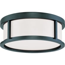 Odeon 2 Light 13-1/8" Wide Flush Mount Drum Ceiling Fixture