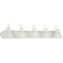 Ballerina 5 Light 36" Wide Bathroom Vanity Light with Frosted Glass Shades