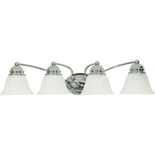 Empire 4 Light 28-3/4" Wide Bathroom Vanity Light with Frosted Glass Shades
