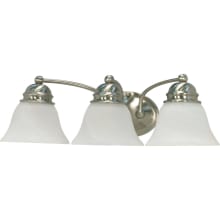 Empire 3 Light 20-1/2" Wide Bathroom Vanity Light with Frosted Glass Shades