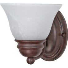 Empire Single Light 6-1/4" Wide Bathroom Sconce with Frosted Glass Shade