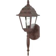Briton 18" Tall Outdoor Wall Sconce with Glass Panel Shades