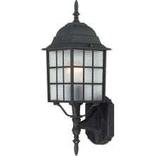 Adams 18" Tall Outdoor Wall Sconce with Glass Panel Shades