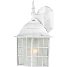 Adams 14" Tall Outdoor Wall Sconce with Glass Panel Shades