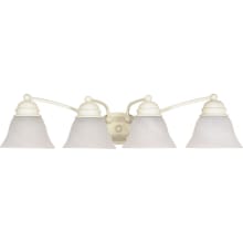 Empire 4 Light 28-3/4" Wide Bathroom Vanity Light with Frosted Glass Shades