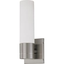 Link Single Light 11-1/2" Tall Wall Sconce with Frosted Glass Shade - ADA Compliant