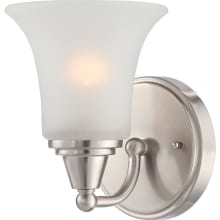 Surrey Single Light 6" Wide Bathroom Sconce with Frosted Glass Shade