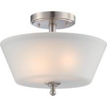 Surrey 2 Light 13" Wide Semi-Flush Ceiling Fixture